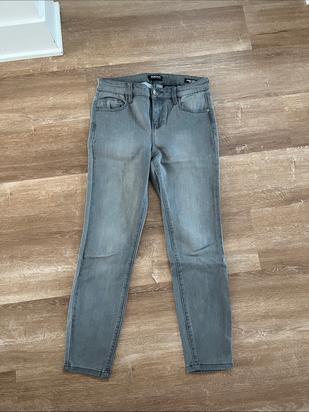 Buffalo Gray Skinny High-Rise Jeans
